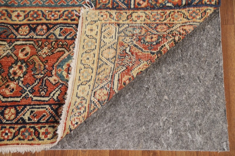Large Antique Rug 9x13 ft. Pre-1900 Mahal Vegetable Dye Handmade Wool Area Rug gallery