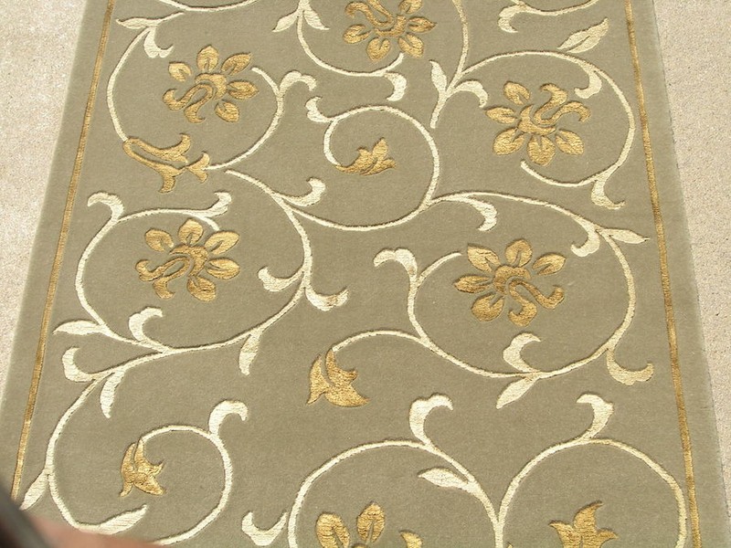 Vintage Hand Woven Momeni Silk and Wool Oriental Rug Runner Arabesque 30x147" gallery