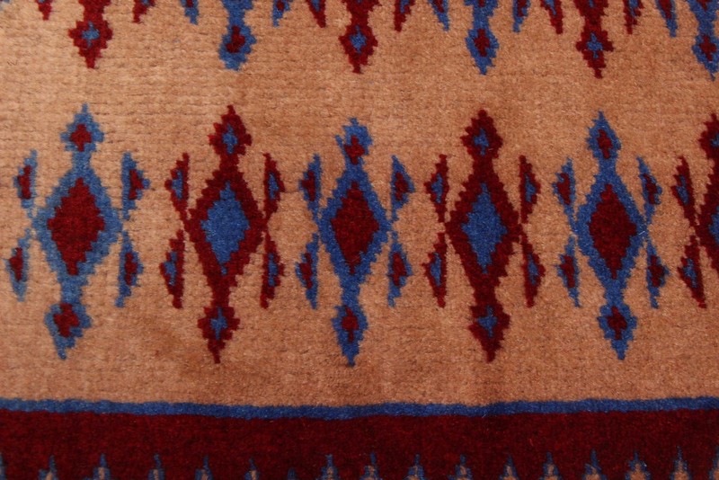 Vintage 3'2" x 4'3" Traditional Hand Knotted Vegetable Dye Wool Area Rug gallery