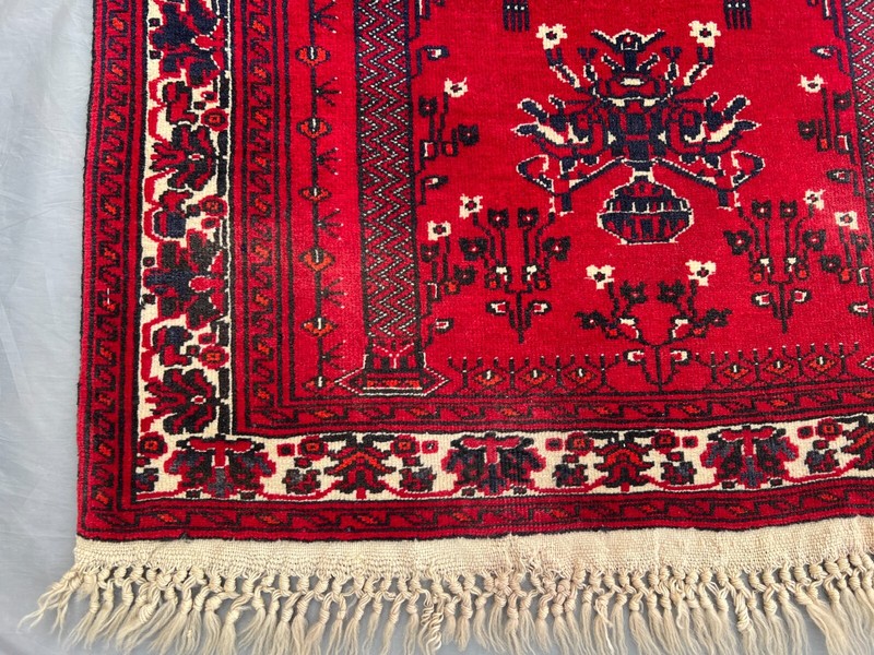 2'4x3'6 Ft Afghan Hand Knotted Turkmen Prayer Rug – Accent Wool Home Decor Rug gallery