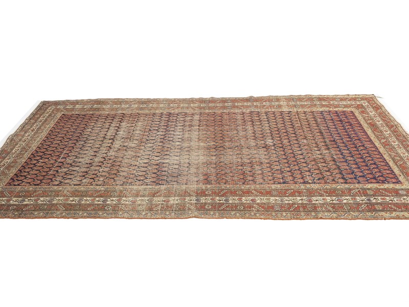 Antique Hand-Knotted Orange-Red Wool Runner Rug Tribal Kitchen Carpet 5X9'7 ft gallery