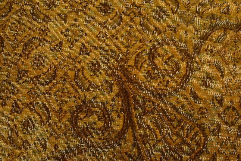 Vintage Mood Rug 7’8” x 10’4” Orange Wool Overdyed Hand-Knotted Oriental Carpet gallery