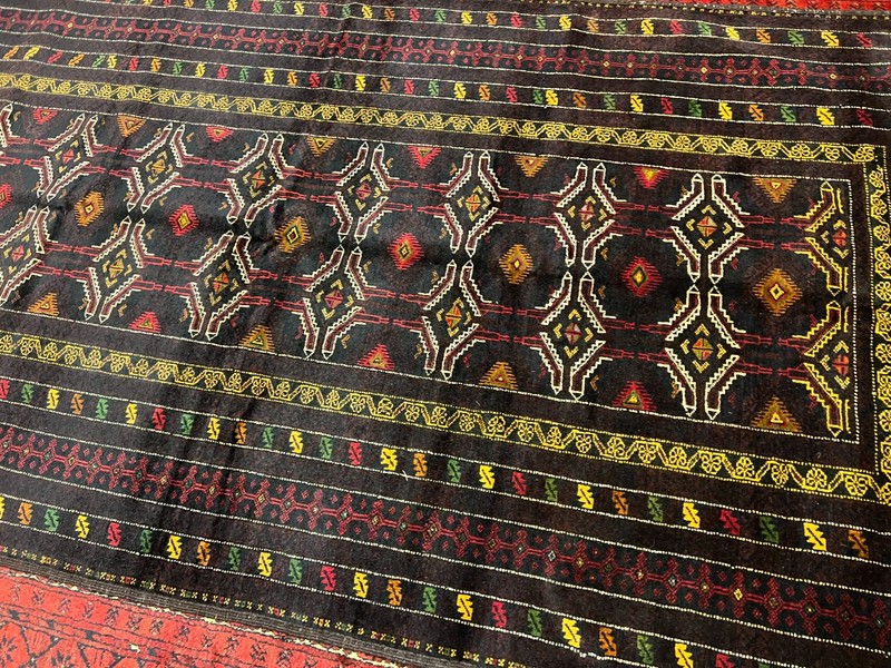 4.5 X 9.5 COLLECTRS' ITEM Antique Nomad Maldari, Tribal Latif Khani Nomad Rug gallery
