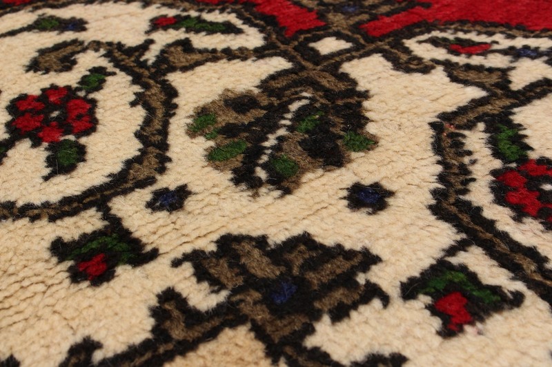 Vintage Hand-Knotted Area Rug 4'10" x 9'6" Traditional Oriental Wool Carpet gallery