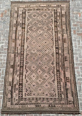 8×15 ft Handwoven Afghan Ghalmori Oriental Turkmen Geometric Large Wool Area Rug