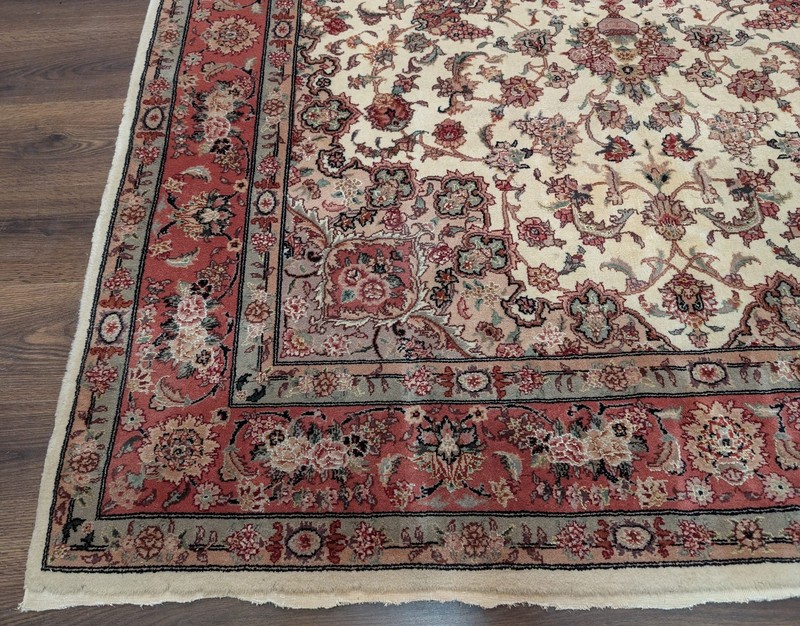 Pak Per'sian Rug 6x9, Floral Medallion, Wool & Silk gallery