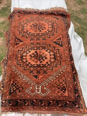 ANTIQUE TRIBAL AFGHAN ERSARI TURKOMAN RUG