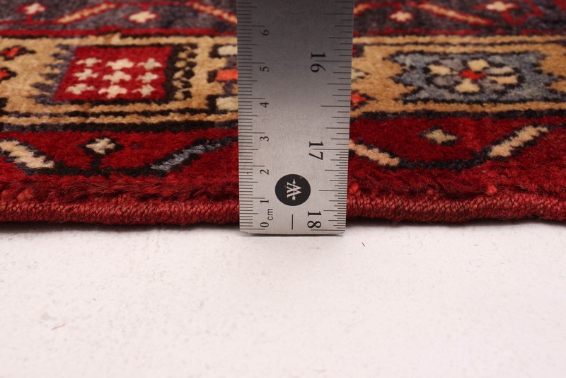 3'5" x 13'0" Vintage Hand-knotted Runner Rug Traditional Oriental Wool Carpet gallery