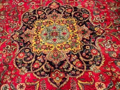 9.6 x 12.8 HAND KNOTTED _High Quality Antique 1930s Rug _FINE SOFT NATURAL WOOL