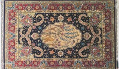 FASCINATING FINE 100% SILK GENUINE SIGNED OZIPEK HEREKE TURKISH RUG