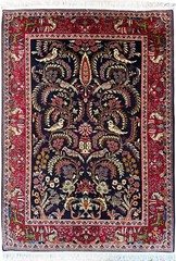 4×6 Antique Traditional Oriental Handmade Tree of Life Area Rug 117cm x 170cm