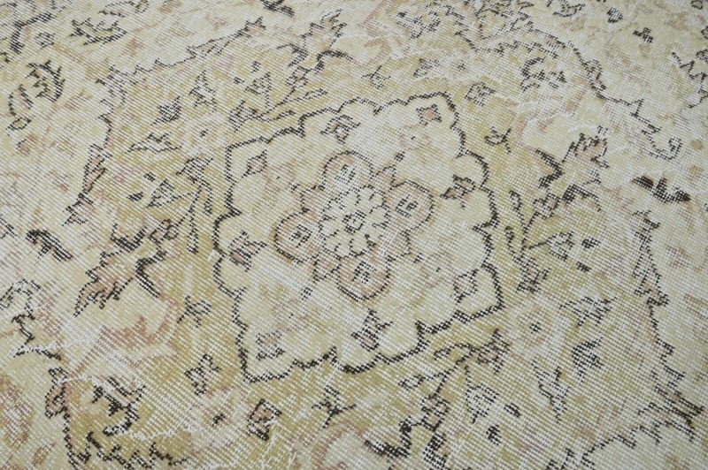 Oushak Turkish Vintage Rug 5x9 Kilim Rug Anatolian Handmade Boho Decor BEIGE gallery