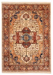 Vintage Hand-Knotted Area Rug 5’8″ x 7’10” Traditional Oriental Wool Carpet