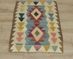Traditional Ethnic Handmade Carpet Cappadocia Vintage Colorful Kilim Rug 2×3 ft