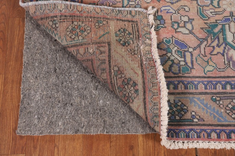 Vintage Wool Coral Rust Living Room Rug 5x13 Traditional Hand-knotted Carpet gallery