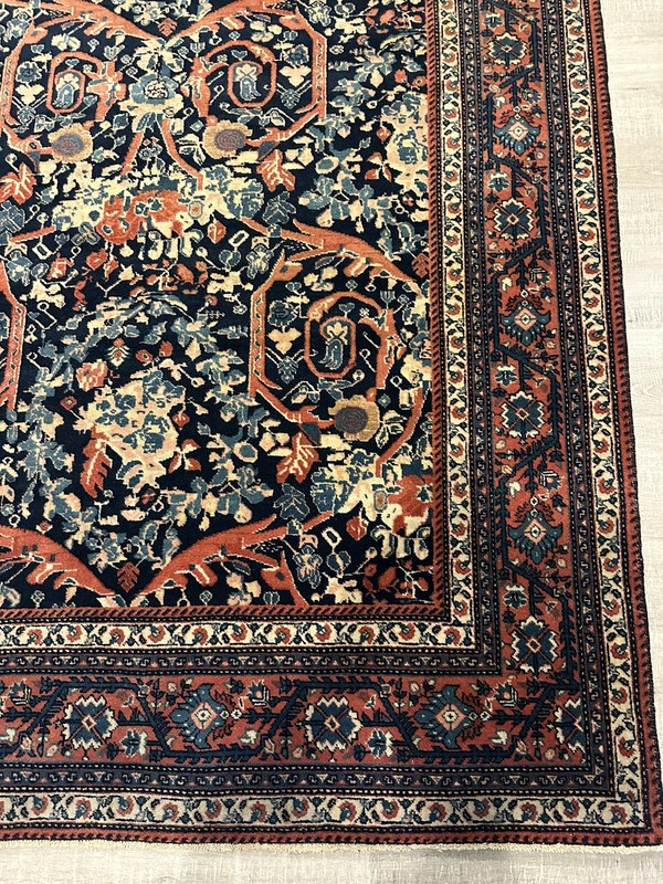 Antique Oriental Sarogh Sarouk Rug Mostofei Design Wool Carpet 4’11X6’8 gallery