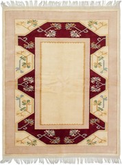 Vintage 5’2″ x 7’1″ Traditional Hand Knotted Vegetable Dye Wool Area Rug