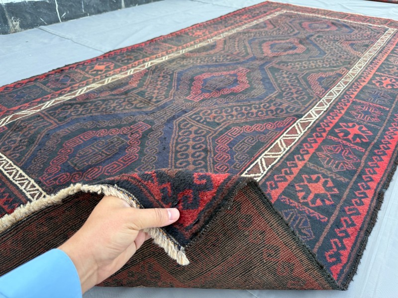 Antique Afghan Baluchi Area Rug 5x10 Hand Knotted Persian Style Oriental Carpet gallery