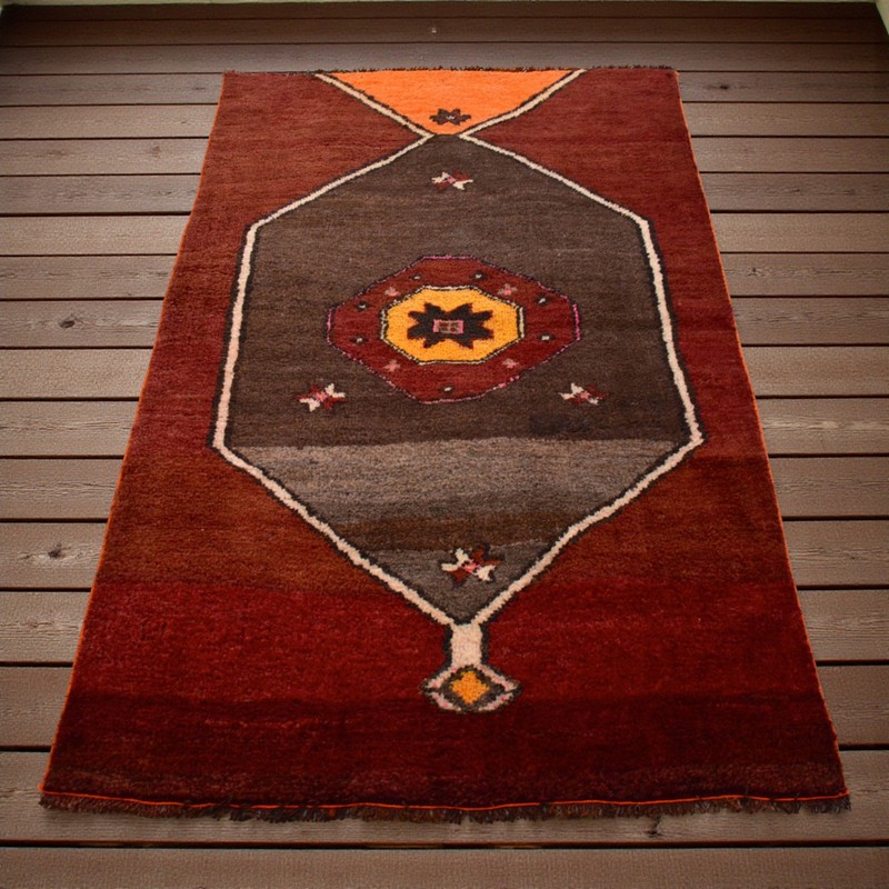 ORGANIC WOOL Natural Dyes Rug Hand made Rug Area Rug Turkish Rug 3'5" x 5'6" gallery