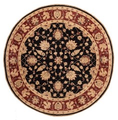 Vintage 8’10” x 8’10” Traditional Hand Knotted Vegetable Dye Wool Area Rug