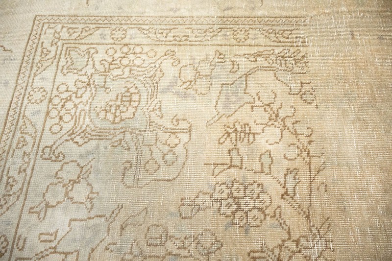 Semi-Antique Distressed Muted Oriental Wool Rug Living Room Carpet 6'7x9'7 Ft gallery