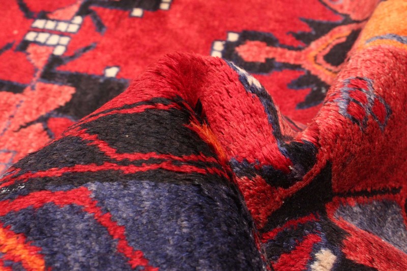 Vintage 3'7" x 4'10" Traditional Hand Knotted Vegetable Dye Wool Area Rug gallery