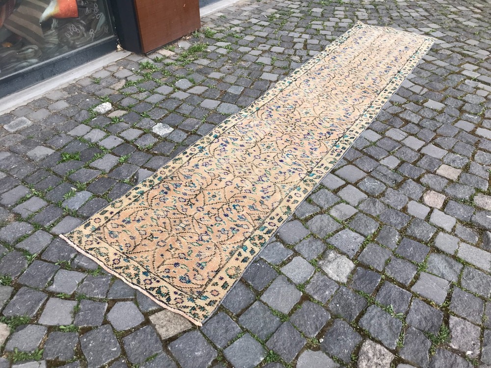 Turkish Antique rug Bohemian Area rug Oushak rug Vintage Rug Handmade Wool rug