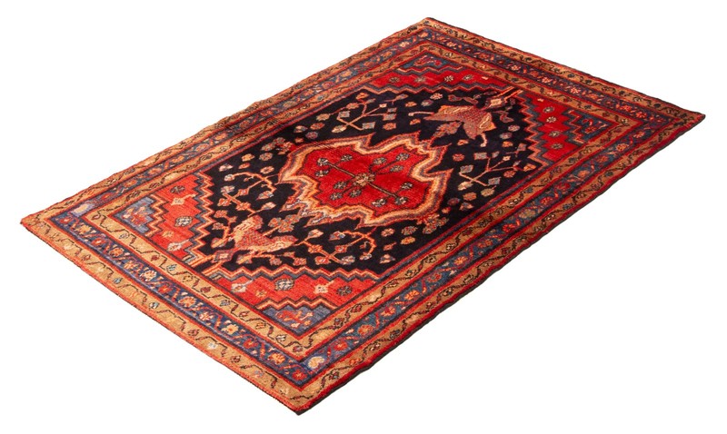 Vintage Hand-Knotted Carpet 4'2" x 6'9" Traditional Oriental Wool Area Rug gallery