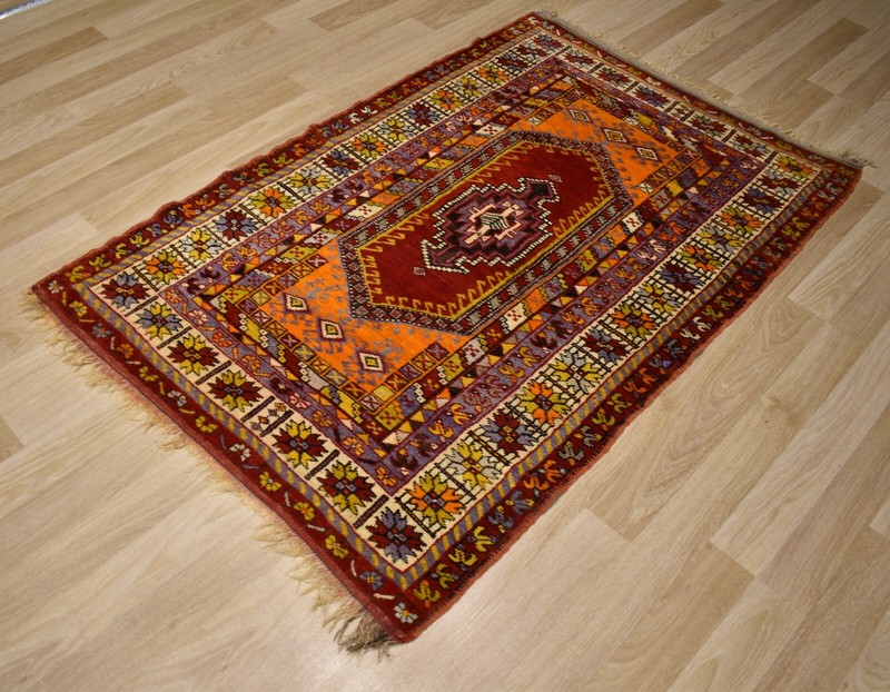 CLEARANCE 1930s Exceptional Masterpiece Genuine Mudjur Anatolian HandmadeRug 4x6 gallery