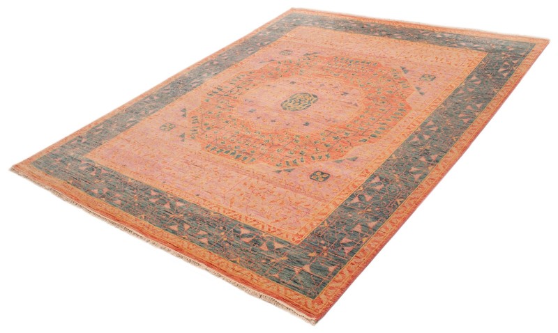 Vintage Hand-Knotted Carpet 9'2" x 11'9" Traditional Oriental Wool Area Rug gallery