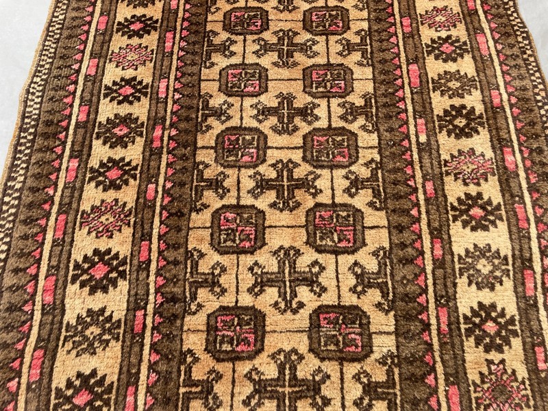 2'8x8'6 Ft Vintage Afghan Baluchi Runner Rug Handmade Wool Hallway Runner gallery