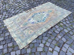 Area rug, Turkish rug, Vintage rug, Handmade rug, Wool rug Carpet | 3,7 x 6,5 ft