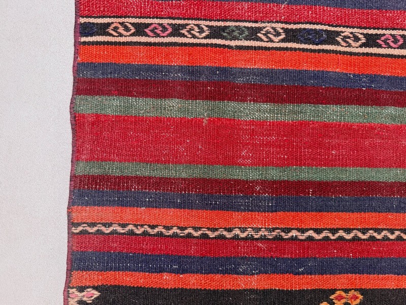 Narrow Kilim Runner 59x300 cm shabby chic, vintage Turkish kelim 2569 gallery