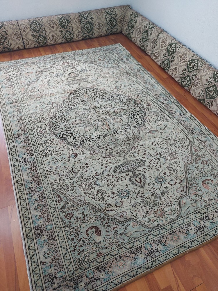 Large Area Rug 7x10 Geometric Floral Faded Rug Fine Decor Carpet Beige Rug