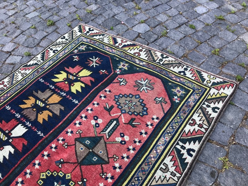 Handmade Rug Turkish Area Rug Vintage Rug Oushak Rug Antique Rug Bohemian Rug gallery