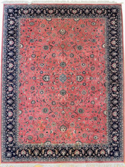 Vintage Sarugh Hand-Woven Middle Eastern Rug 14′ x 10′