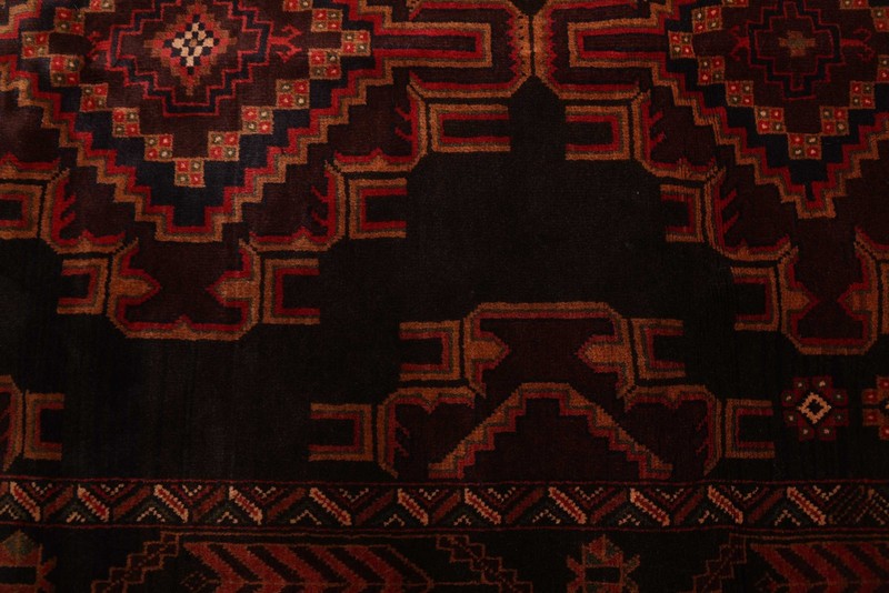 Vintage Hand-Knotted Carpet 3'9" x 6'3" Traditional Oriental Wool Area Rug gallery