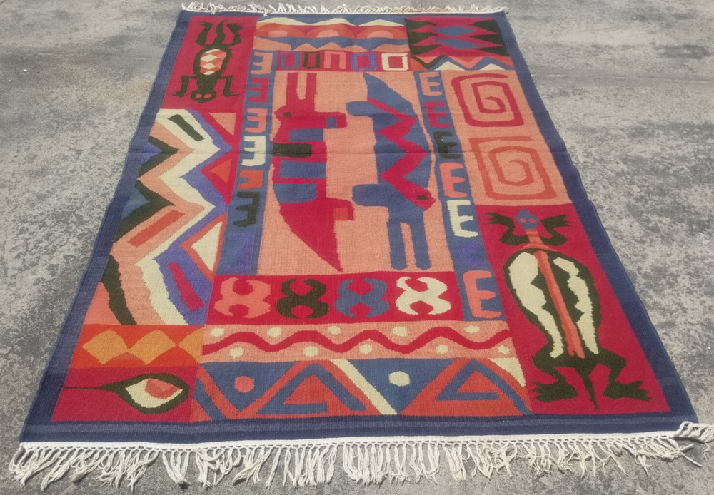 Vintage Traditional Handmade Beautiful Turkish Kilim Floor Rug 234x168 cm
