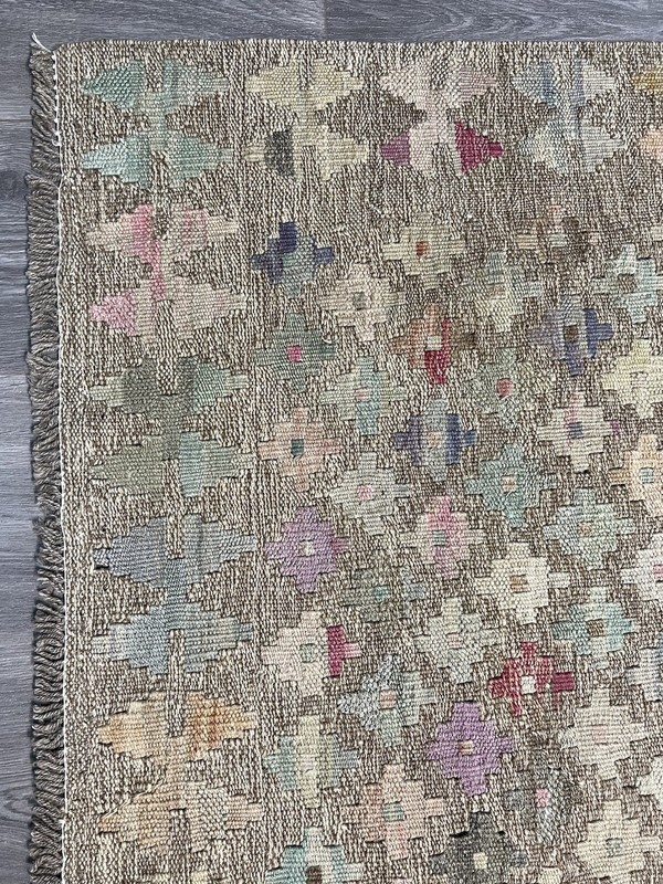 Vintage Kilim Traditional Hand Made Oriental Wool Kilim 5ftx3.2ft 147cmx99cm gallery