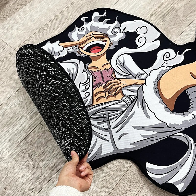 One Piece Luffy Gear 5 Plush Anime Rug - Non-Slip Soft Carpet, Gaming Room Decor gallery