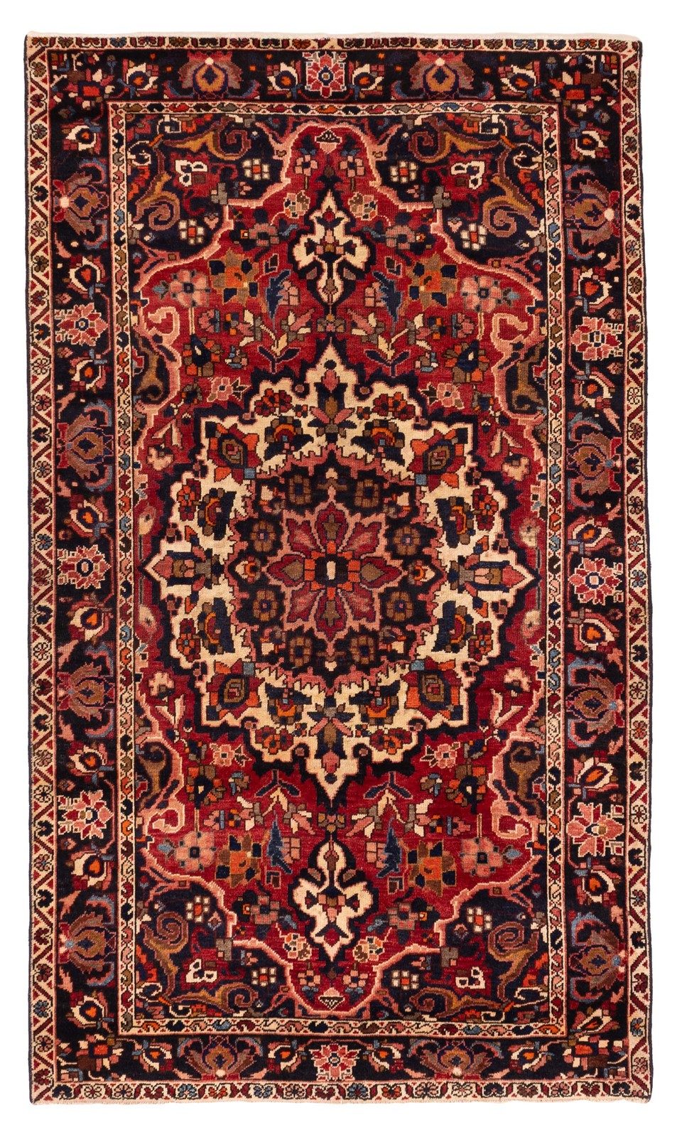 Traditional Vintage Hand-Knotted Area Rug 4'11" x 8'4" Oriental Wool Carpet gallery