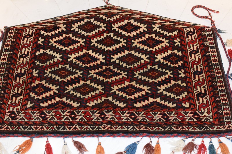 Antique and rare Turkmenian Yomud Asmalik for a Marriage Camel around 1910 gallery
