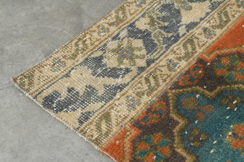 2x7 runner rug handmade vintage turkish rug runner oushak oriental carpet,196 gallery