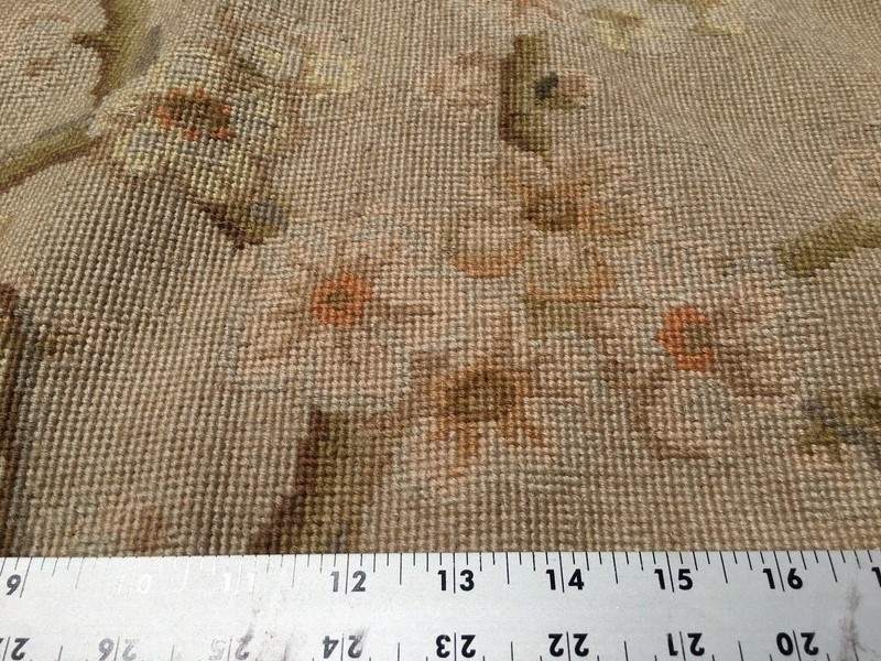SOLD STARK ORIENTAL RUG HAND MADE NEEDLEPOINT LOTUS FOUR SEASONS 16'10x11'10" gallery