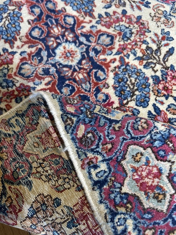 Antique Handmade Kirman Runner Rug C.1930 Great Condition 2’5x6’6 Spectacular gallery