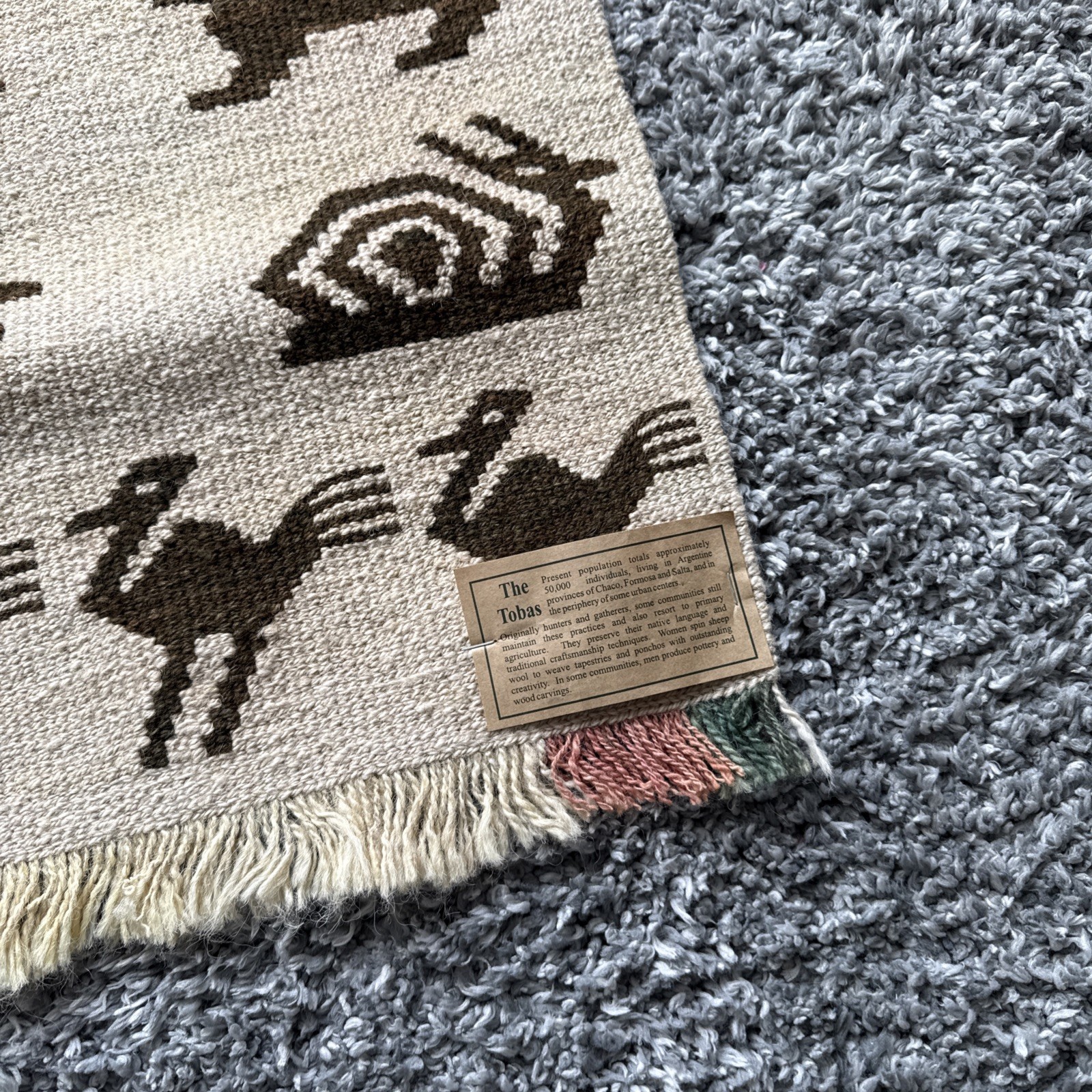 Vintage Traditional Handcrafted wool Rug for Home Décor The Tobas 93x40cm gallery