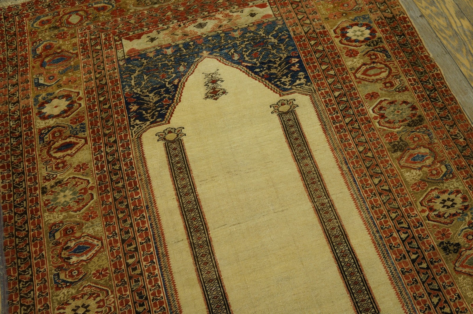 3'x5' Mid 18th Century Antique Turkish Ghiordes Classic Mehrab Muslim Prayer gallery