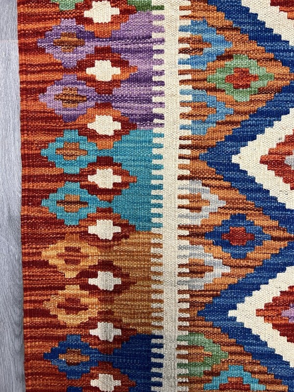 Vintage Kilim Traditional Hand Made Oriental Wool Kilim 5ftx3.2ft 148cmx99cm gallery