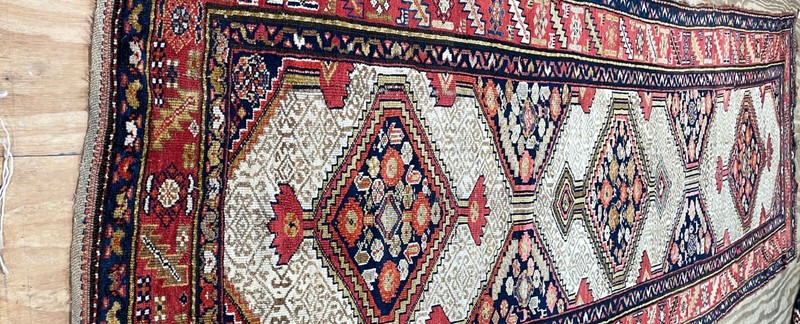 Antique Serab/Serapi Runner, Camel Color, c-1880 4'1" x 13'8" #861 gallery