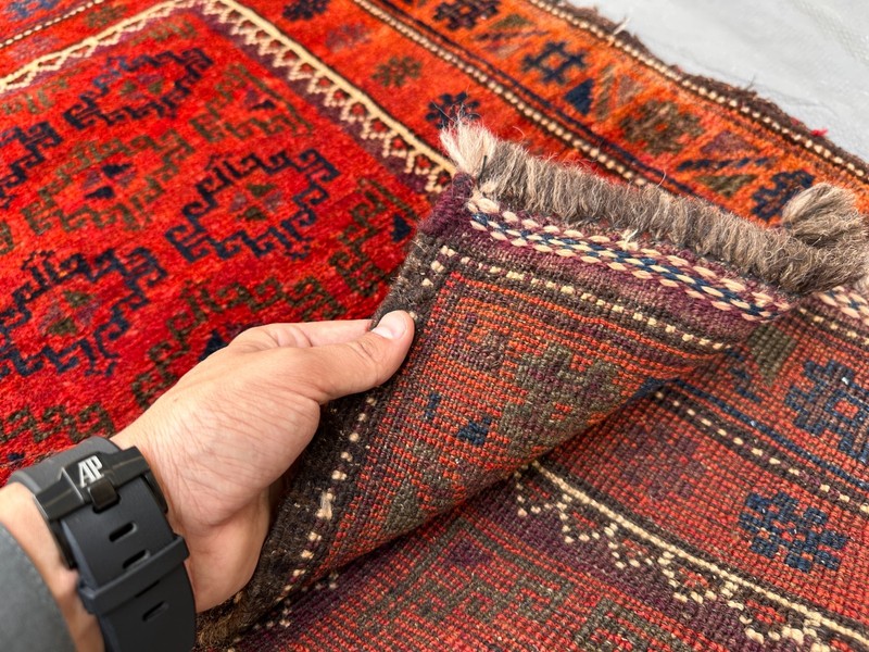 Stunning Vintage Kowdani Natural Vegetable Dye Soft Nomad Maldari Carpet gallery